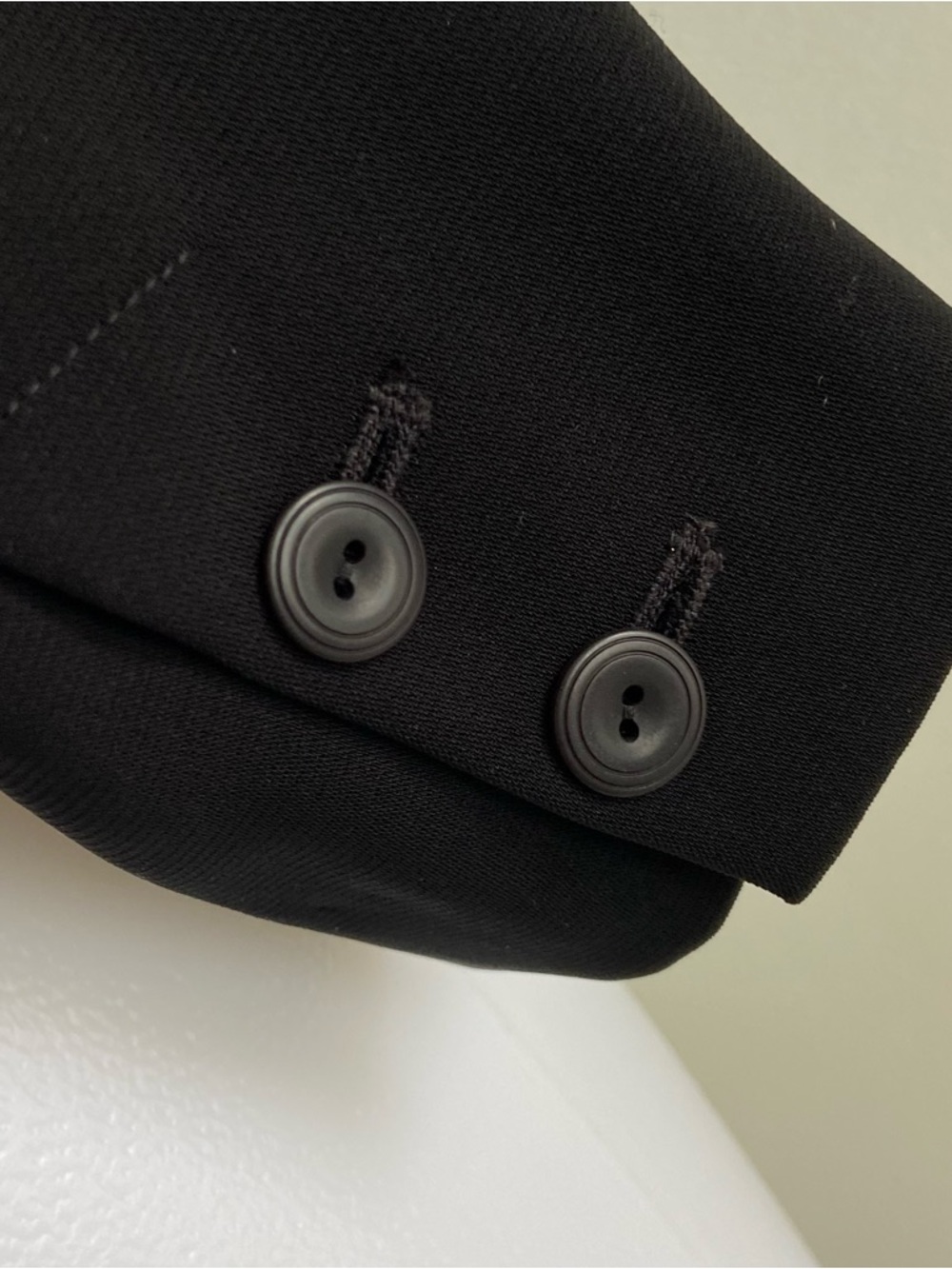 NWT EILEEN FISHER Black Notch Collar Blazer Jacket Tropical Suiting  10 - Picture 6 of 13